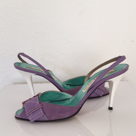 Christian Lacroix Vintage 90s Sling Back Pumps - Picture 10 of 13